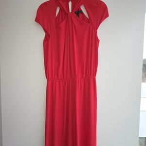 BCBGMaxAzria Vibrant Red Midi Dress